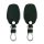 Husa Cheie Auto Kwmobile pentru Dacia/Renault 2 Butoane, Verde inchis, Piele ecologica, KWM000024UT002C