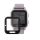 Set 2 Folii de protectie Kwmobile pentru Garmin Venu Sq 2 Music, Transparent/Negru, Polimer, KWM000024UU001C