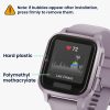 Set 2 Folii de protectie Kwmobile pentru Garmin Venu Sq 2 Music, Transparent/Negru, Polimer, KWM000024UU001C