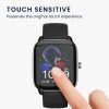 Set 2 Folii de protectie Kwmobile pentru Amazfit GTS 4 Mini, Transparent/Negru, Polimer, KWM000024VF001C