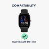 Set 2 Folii de protectie Kwmobile pentru Amazfit GTS 4 Mini, Transparent/Negru, Polimer, KWM000024VF001C