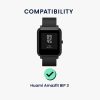 Set 2 Folii de protectie Kwmobile pentru Amazfit Bip 3, Transparent/Negru, Polimer, KWM000024VH001C