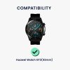 Set 2 Folii de protectie Kwmobile pentru Huawei Watch GT2 (42mm), Transparent/Negru, Polimer, KWM000024VU001C