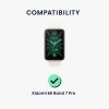 Set 2 Folii de protectie Kwmobile pentru Xiaomi Mi Band 7 Pro, Transparent/Negru, Polimer, KWM000024WP001C
