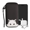 Husa Universala telefon, Marime XXL - 7 inch, Negru/Alb, Neopren, KWM000007UJ134C
