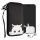 Husa Universala telefon, Marime L - 6.5 inch, Negru/Alb, Neopren, KWM000007UJ136C