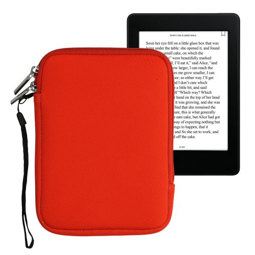 Husa Universala Kwmobile pentru eBook Reader de 6 inch, Portocaliu, Neopren, KWM000010OQ011C