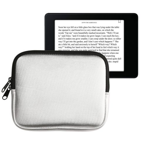Husa Universala Kwmobile pentru eBook Reader de 7 inch, Argintiu, Neopren, KWM0000151W010C