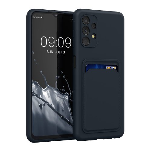 Husa Samsung Galaxy A13, Albastru inchis, Silicon, KWM000015RP003C