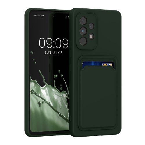 Husa Samsung Galaxy A53 5G, Verde inchis, Silicon, KWM000015RR008C