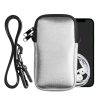 Husa Universala telefon, Marime M - 5.5 inch, Argintiu, Neopren, KWM000016AI057C