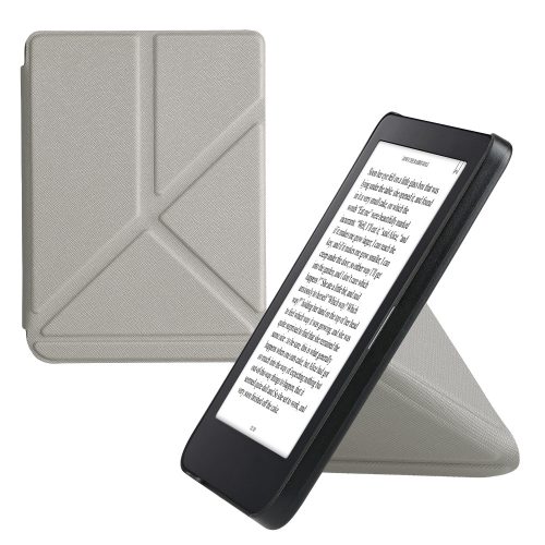 Husa Kwmobile pentru Kobo Clara 2E, Argintiu, Piele ecologica, KWM000017NQ012C