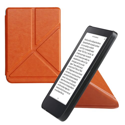Husa Kwmobile pentru Kobo Clara 2E, Maro, Piele ecologica, KWM000017NQ014C