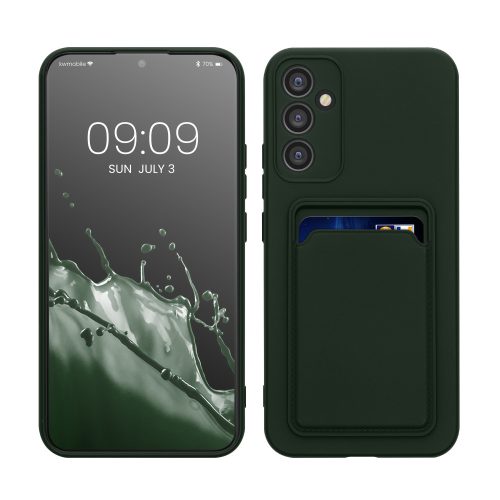 Husa Samsung Galaxy A34 5G, Verde inchis, Silicon, KWM0000191B004C