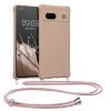 Husa Google Pixel 7a, Crem, Silicon, KWM000019YH006C
