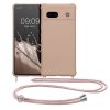 Husa Google Pixel 7a, Crem, Silicon, KWM000019YH006C