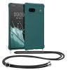 Husa Google Pixel 7a, Verde inchis, Silicon, KWM000019YH007C