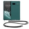 Husa Google Pixel 7a, Verde inchis, Silicon, KWM000019YH007C
