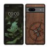 Husa Google Pixel 7a, Maro/Albastru, Lemn, KWM000019YK004C