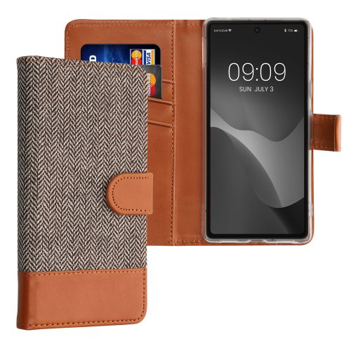 Husa Google Pixel 7a, Gri/Maro, Textil, KWM000020HX001C