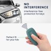 Husa Cheie Auto Kwmobile pentru Ford 3 Butoane - Keyless Go, Verde inchis, Silicon, KWM000008AQ005C