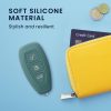 Husa Cheie Auto Kwmobile pentru Ford 3 Butoane - Keyless Go, Verde inchis, Silicon, KWM000008AQ005C