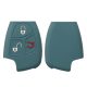 Husa Cheie Auto Kwmobile pentru Mercedes Benz 2-3 Butoane, Verde inchis, Silicon, KWM000008AT003C