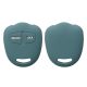 Husa Cheie Auto Kwmobile pentru Mitsubishi 2 Butoane, Verde inchis, Silicon, KWM000008JC002C