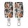 Husa Cheie Auto Kwmobile pentru Renault 4 Butoane - Smart Key, Multicolor, Piele ecologica, KWM000008UA045C