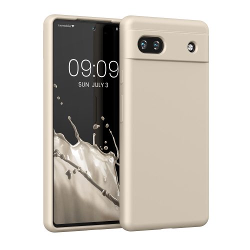 Husa Google Pixel 6a, Crem, Silicon, KWM000015FZ049C