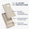 Husa Google Pixel 6a, Crem, Silicon, KWM000015FZ049C