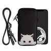 Husa Universala telefon, Marime XL - 6.8 inch, Negru/Alb, Neopren, KWM000016AJ023C