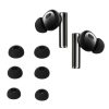 Set 6 Varfuri de schimb Kwmobile pentru Xiaomi Realme Buds Air 5 Pro, Negru, Silicon, KWM000024XU001C