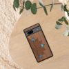 Husa Google Pixel 7a, Maro/Albastru, Lemn, KWM000019YK006C