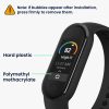 Set 2 Folii de protectie Kwmobile pentru Xiaomi Mi Band 8, Transparent/Negru, Polimer, KWM000024XX001C