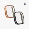 Set 2 Huse Kwmobile pentru Xiaomi Redmi Watch 3 Active, Negru/Roz, Silicon, KWM000024YF002C