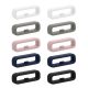 Set 10 Bucle suport pentru curea de 22 mm, Multicolor, Silicon, KWM000024YJ001C
