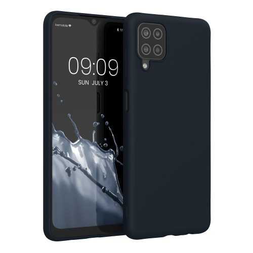 Husa Samsung Galaxy A12, Albastru inchis, Silicon, KWM000012BL053C