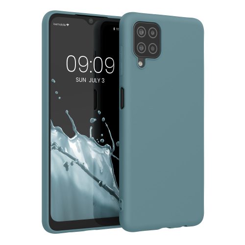 Husa Samsung Galaxy A12, Verde inchis, Silicon, KWM000012BL056C