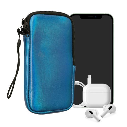 Husa Universala telefon, Marime XXL - 7 inch, Albastru, Neopren, KWM0000099O164C