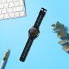 Curea Kwmobile pentru Huawei Watch GT 3 (46mm), Negru, Silicon, KWM000024YX001C