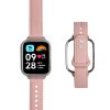 Curea Kwmobile pentru Xiaomi Redmi Watch 3 Active / Redmi Watch 3 Lite, Roz deschis, Piele naturala, KWM000024ZA002C