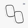 Set 2 Huse Kwmobile cu sticla securizata pentru Xiaomi Redmi Watch 3 Active / Redmi Watch 3 Lite, Transparent, Plastic, KWM000024ZD001C