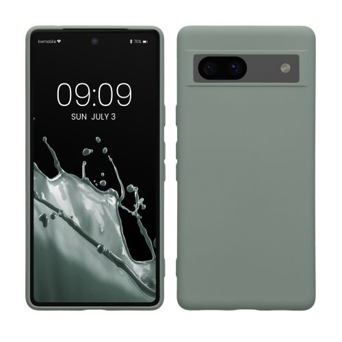Husa Google Pixel 7a, Verde, Silicon, KWM000019YV010C