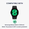 Set 2 Huse Kwmobile pentru Samsung Galaxy Watch 4, Transparent/Auriu, Plastic, KWM000024ZN001C