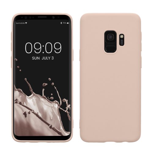 Husa Samsung Galaxy S9, Crem, Silicon, KWM000008OR022C