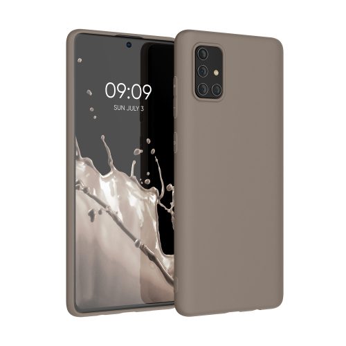 Husa Samsung Galaxy A71, Bej, Silicon, KWM000010ZJ031C