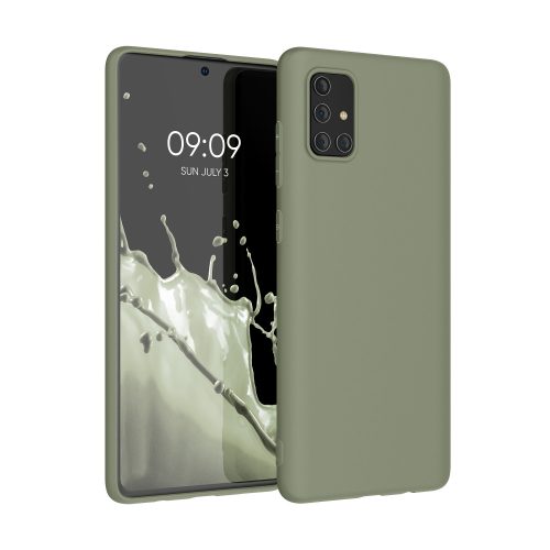 Husa Samsung Galaxy A71, Verde, Silicon, KWM000010ZJ032C