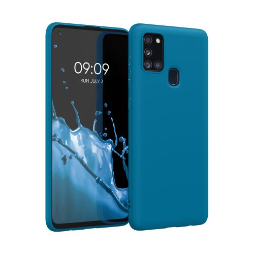 Husa Samsung Galaxy A21s, Albastru, Silicon, KWM000011GI021C