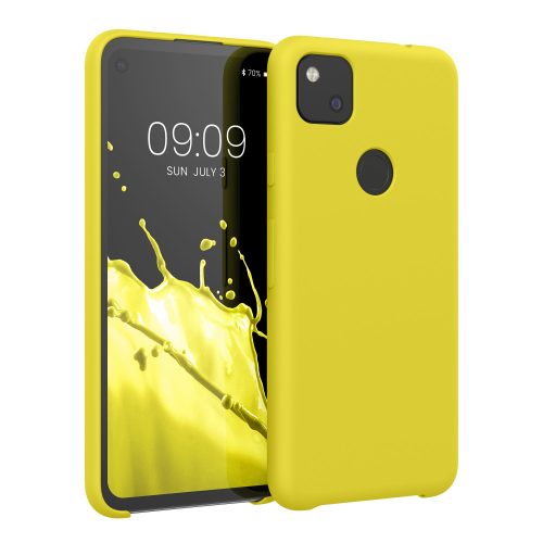 Husa Google Pixel 4a, Galben, Silicon, KWM000011HX063C